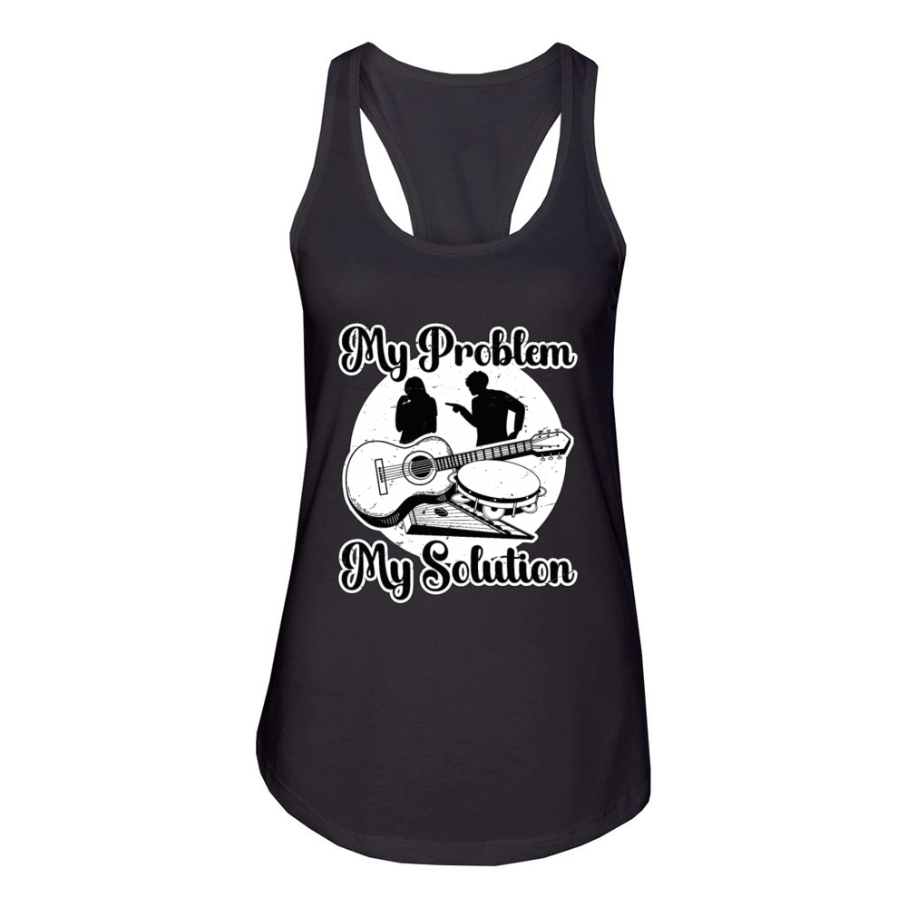 Folk Music Enthusiast My Problem My Pictogram Mom Women's Racerback Tank