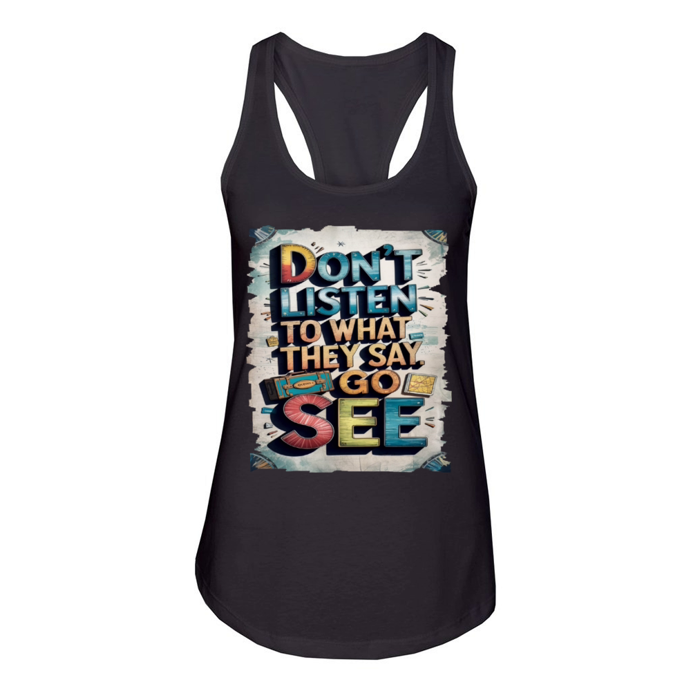 Travel Quote to get inspired N01 Women's Racerback Tank