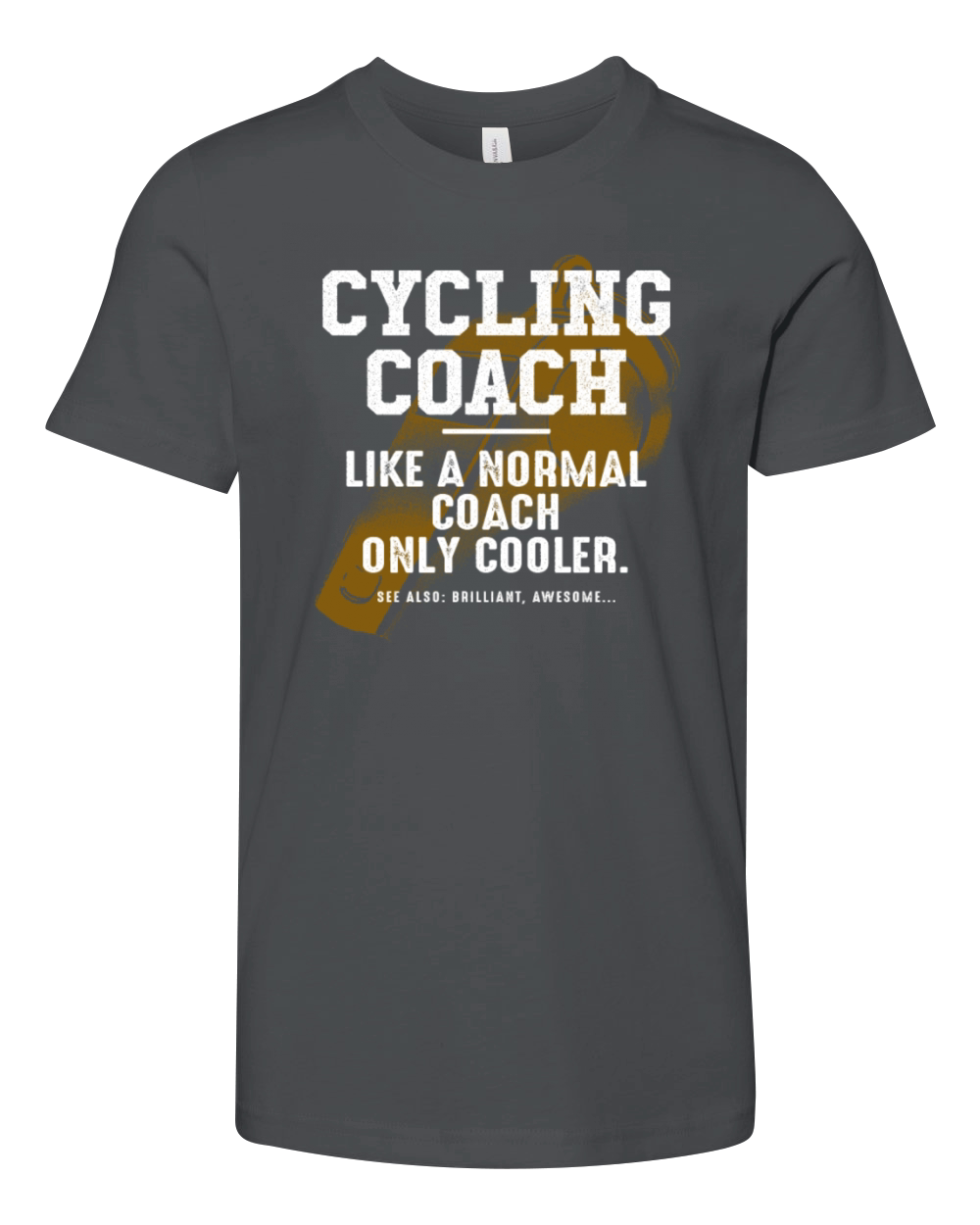 Cycling Coach Like a Normal Coach Cyclist Funny Bi Youth Unisex Jersey Tee