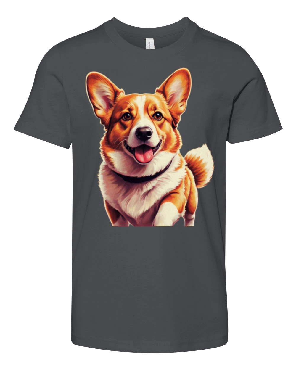Retro Comic Style Corgi - Vintage Doggo Delight Youth Unisex Jersey Tee