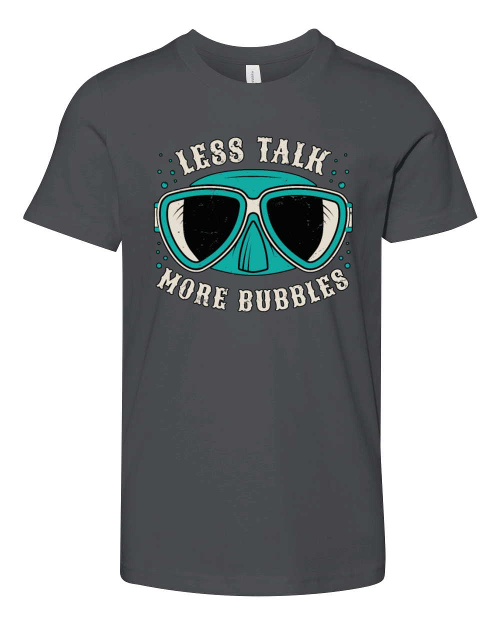 Snorkeling Less Talk More Bubbles Marine Biologist Youth Unisex Jersey Tee