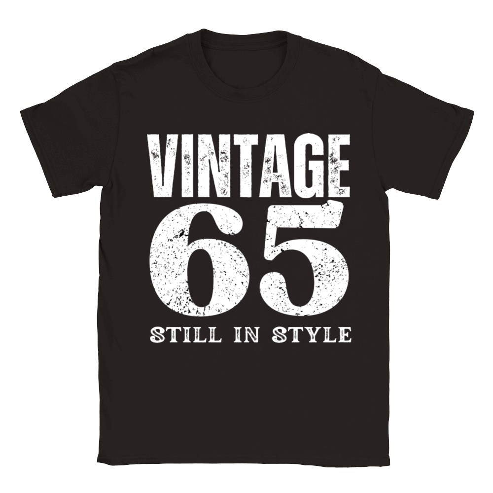Vintage 65 Still In Style Birthday Design Classic Kids Crewneck T-shirt
