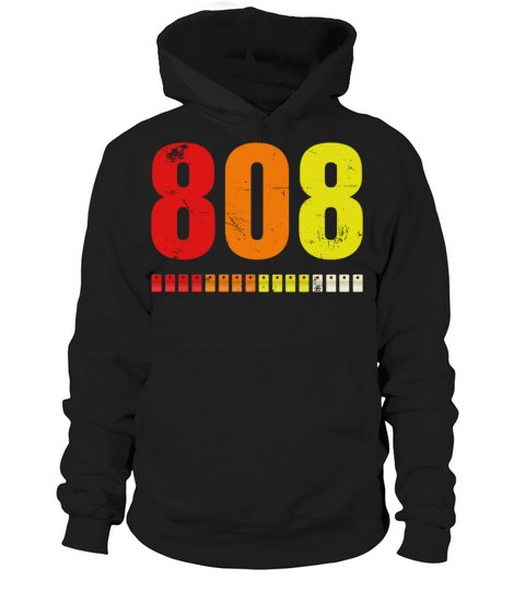 808 Retro Vintage Electronic Drum Machine Hoodie Unisex