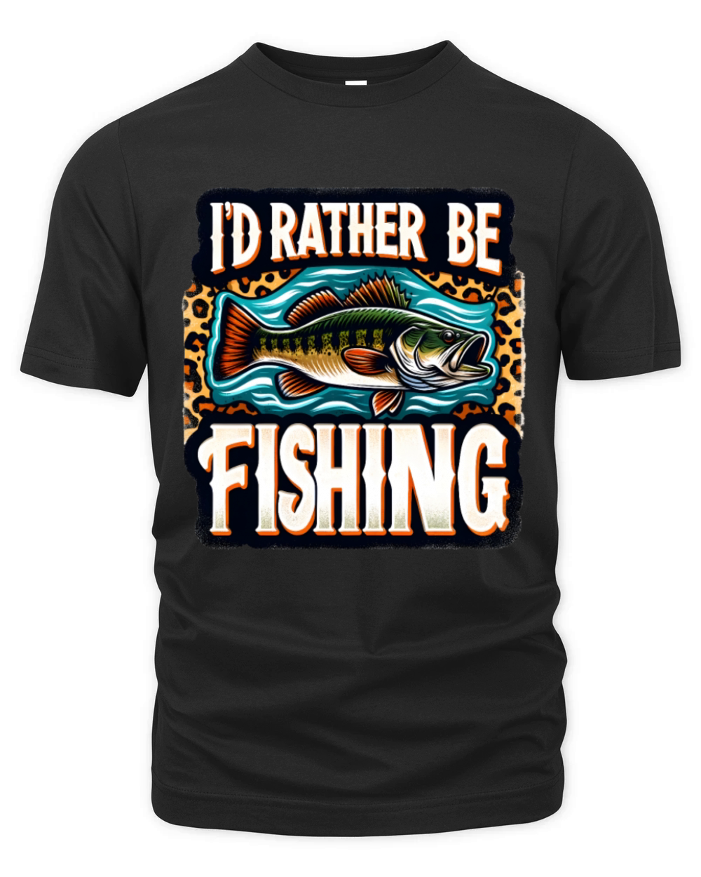 Id Rather Be Fishing - Funny Fishing Quote Organic Unisex T-shirt