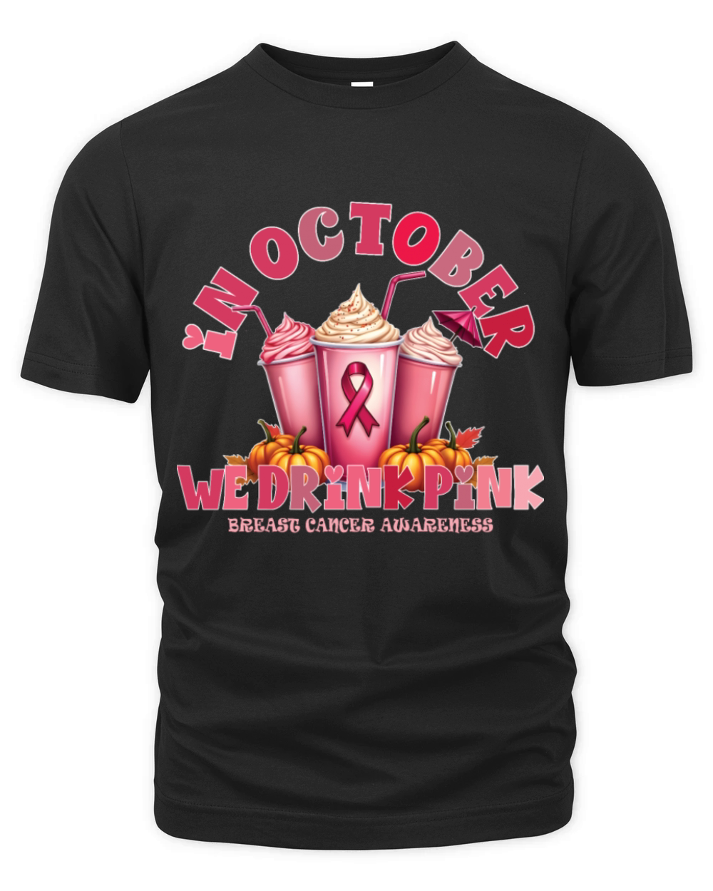In October We Wear Pink Breast Cancer Organic Unisex T-shirt