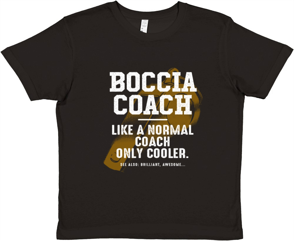 Boccia Coach Like a Normal Coach Disability Sports Premium Kids Crewneck T-shirt