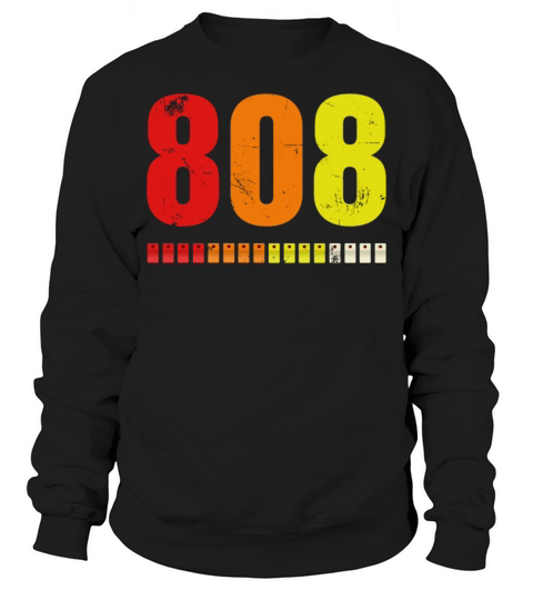 808 Retro Vintage Electronic Drum Machine Sweatshirt Unisex