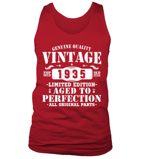 90 Years 1935 Vintage Retro Birthday Gift Tank Top Unisex