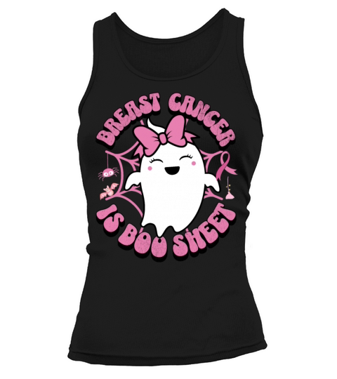 Breast Cancer Is Boo Sheet Halloween Ghost Costume Tank top Woman