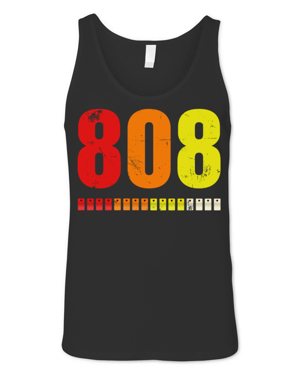 808 Retro Vintage Electronic Drum Machine Unisex Jersey Tank