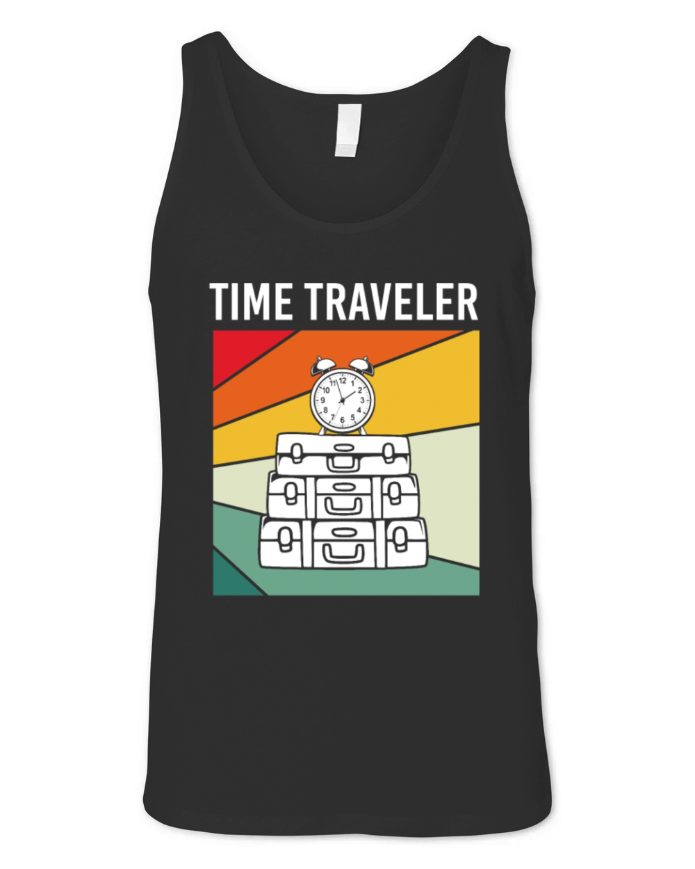 Retro Vintage Time Machine Time Traveler Unisex Jersey Tank