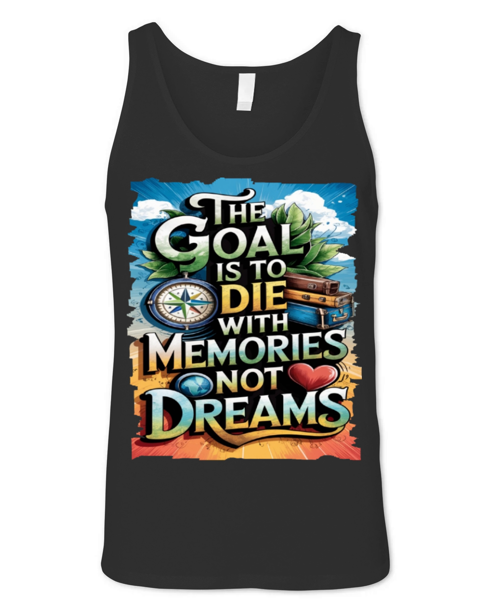 Travel Quote to get inspired N04 Unisex Jersey Tank