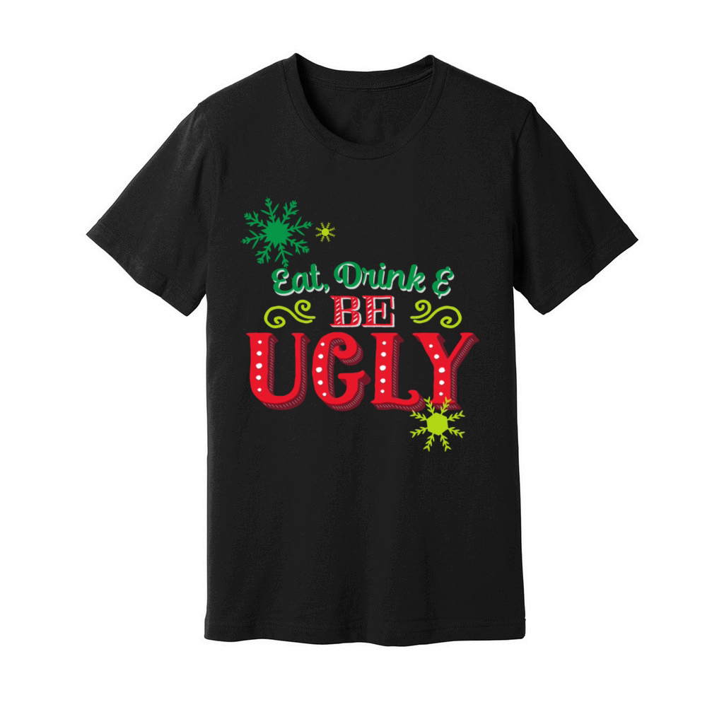 Ugly Christmas Quote Unisex Jersey Tee