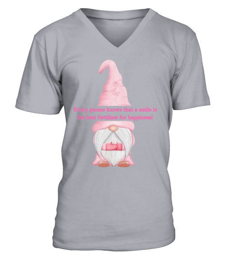 Pink Knome V-Neck T-shirt