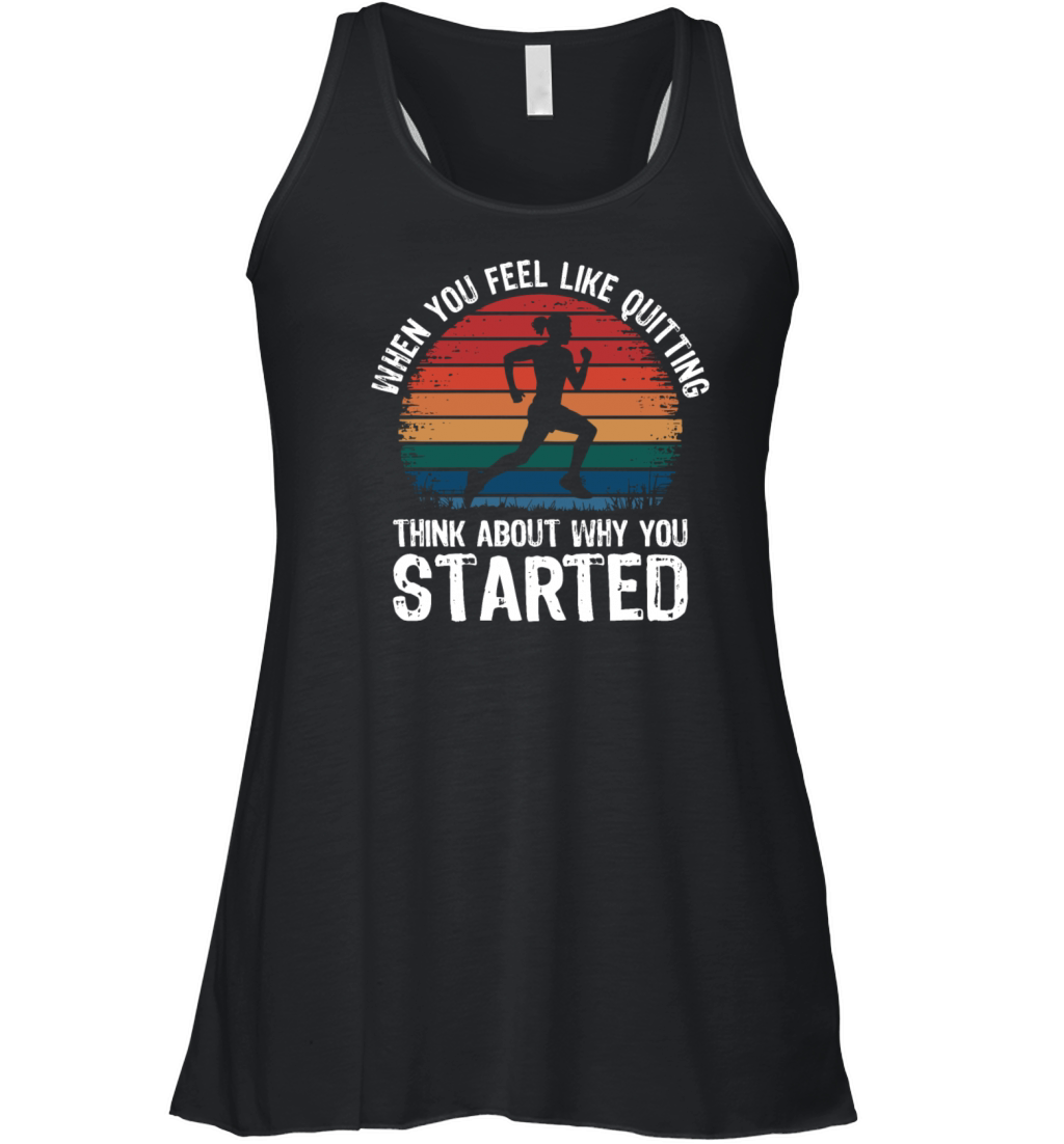 Push Through Challenges When Feel Like Quitting Women's Flowy Tank Top