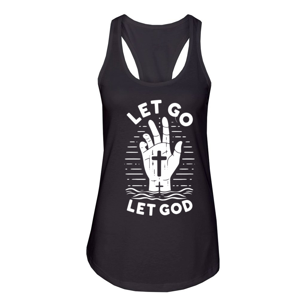 Let Go Let God Women's Racerback Tank