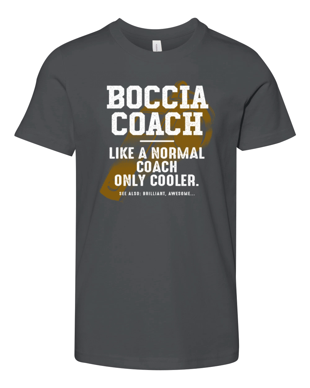 Boccia Coach Like a Normal Coach Disability Sports Youth Unisex Jersey Tee