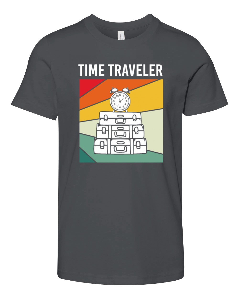 Retro Vintage Time Machine Time Traveler Youth Unisex Jersey Tee