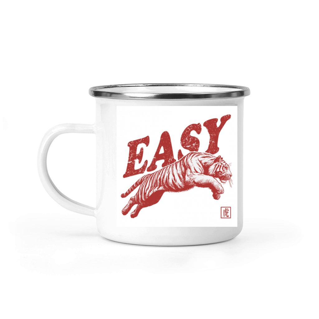 Vintage Tiger Throwback Design For Men Women Kids Camping Mug