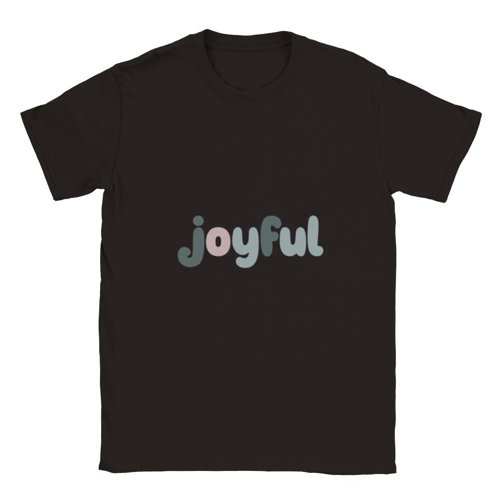 Joyful - Minimalist Classic Kids Crewneck T-shirt