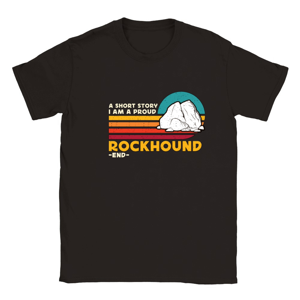 Rockhounding A Short Story I Am A Fossil Collector Classic Kids Crewneck T-shirt