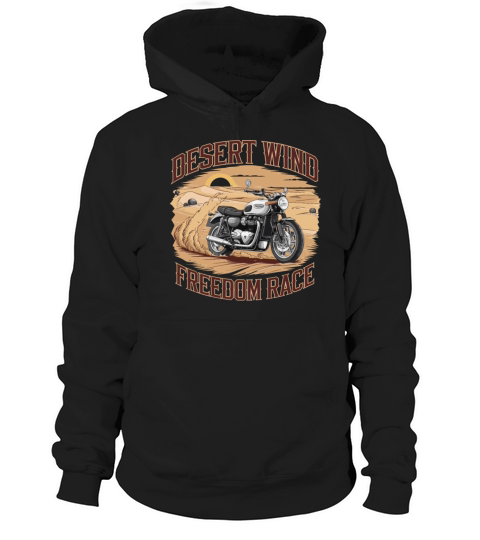 Vintage Desert Motorcycle Adventure Themed for a Hoodie Unisex