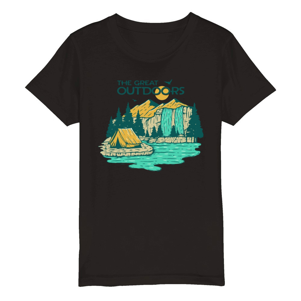 The Great Outdoors Organic Kids Crewneck T-shirt