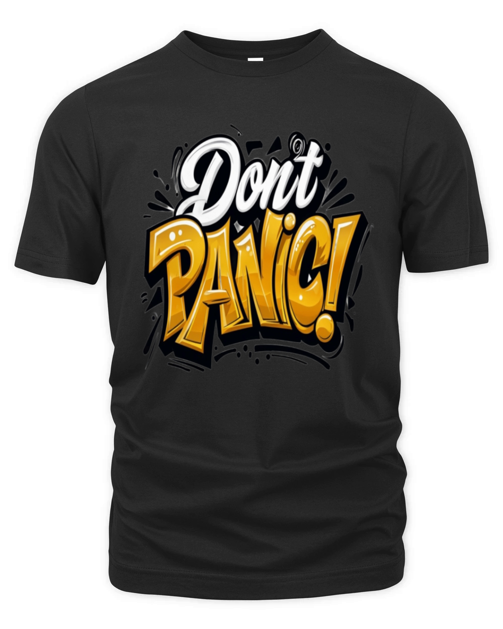 Don’t Panic Bold Organic Unisex T-shirt