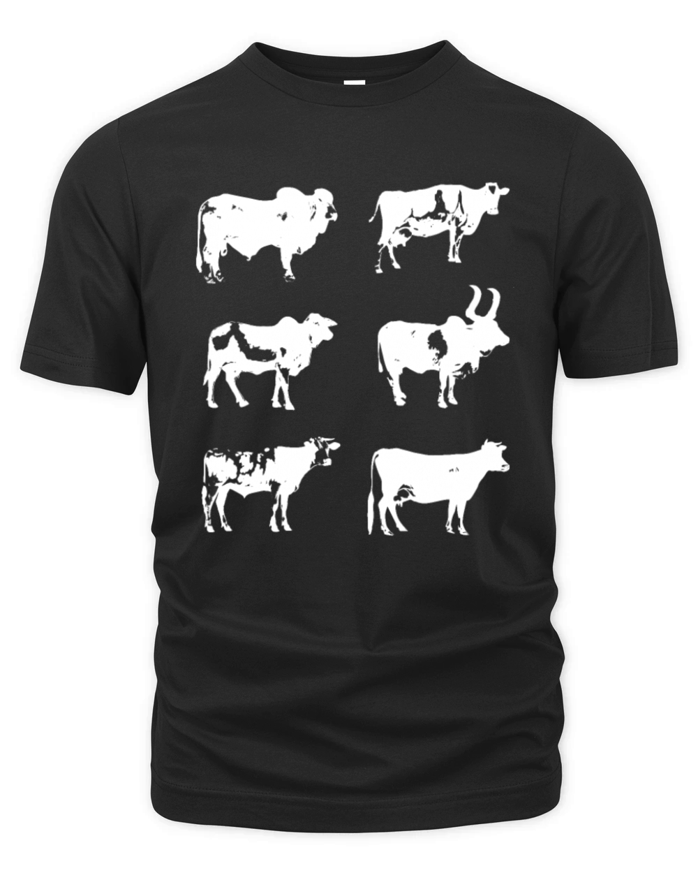 Vintage Cow Lover Men Farm Animals Retro Cows Organic Unisex T-shirt