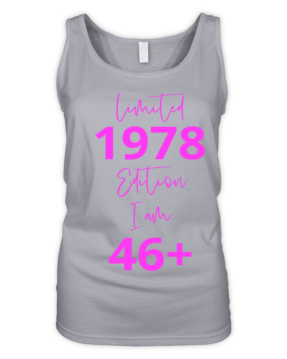 46th Birthday girl for Women Ladies old Organic Women's Tank Top