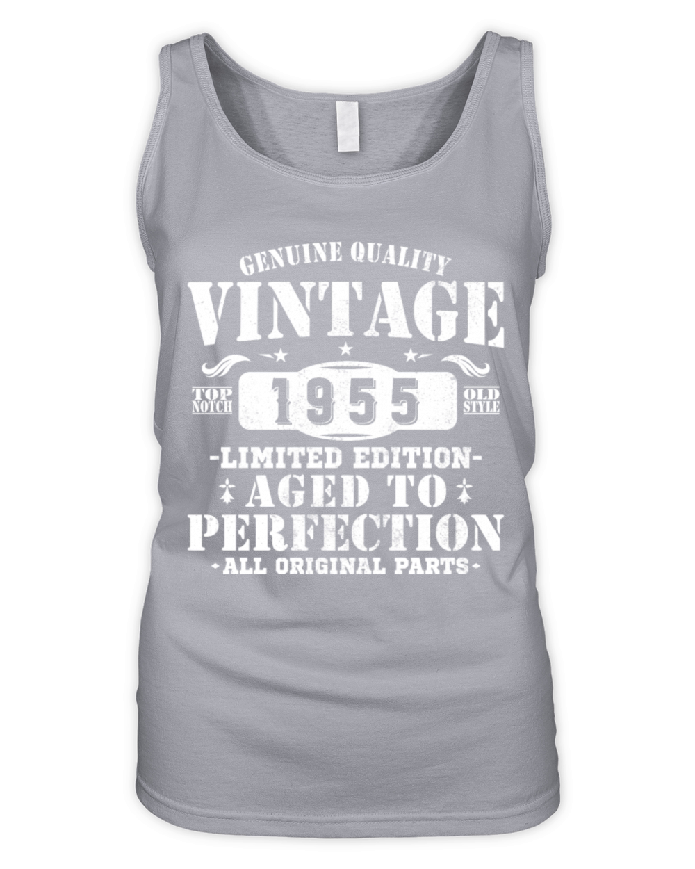 70 Years 1955 Vintage Retro Birthday Gift Organic Women's Tank Top