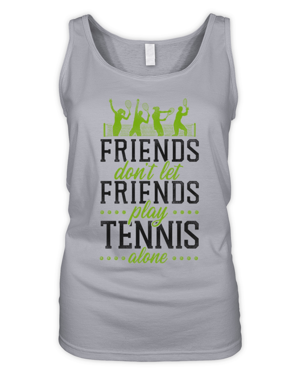 Funny Tennis Player Racket Friends Organic Women's Tank Top