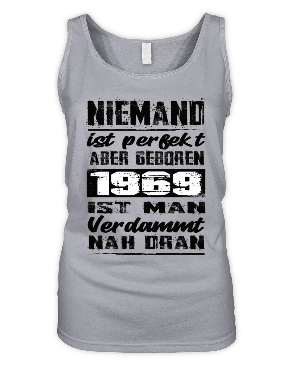 Nobody Is Perfect But Born 1969 Birthday Organic Women's Tank Top