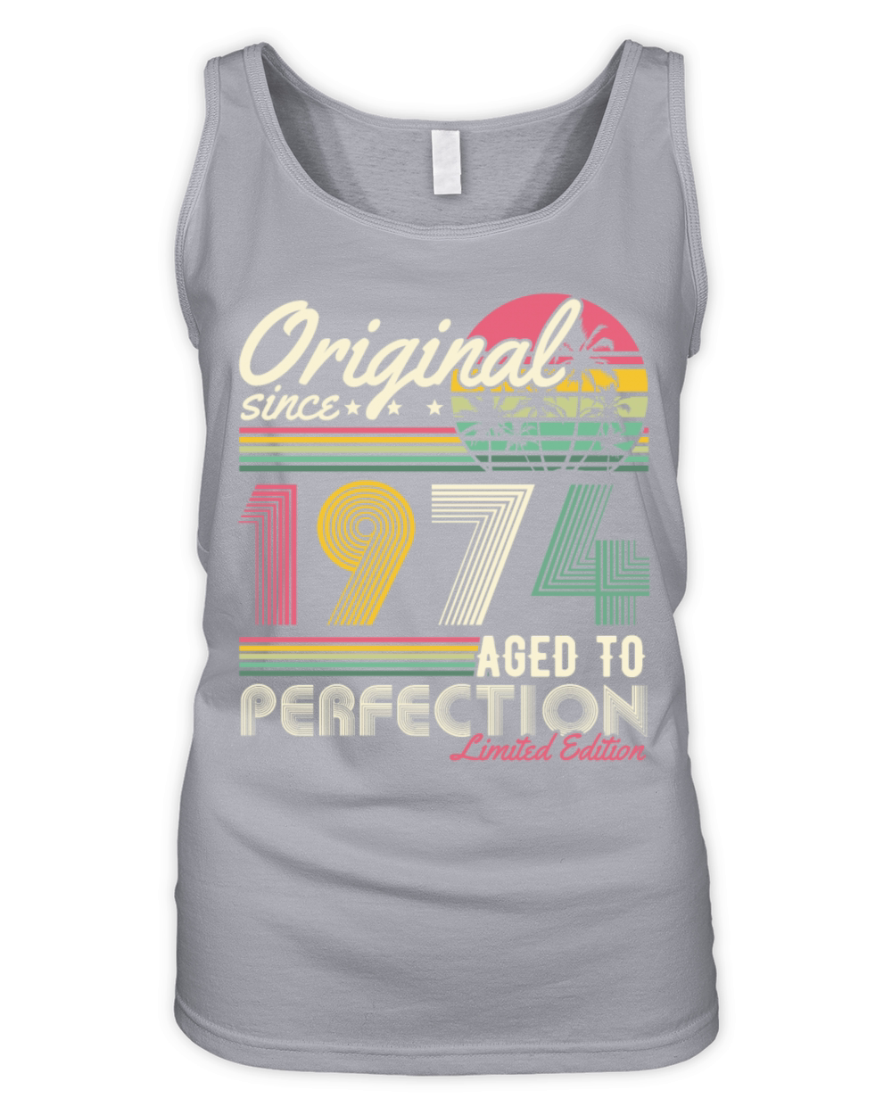 Original 1974 Vintage Retro 50th birthday Organic Women's Tank Top