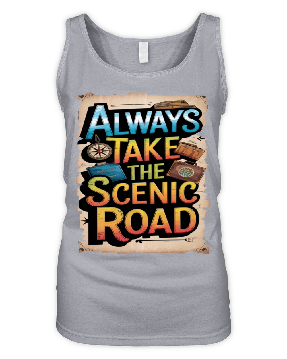 Travel Quote to get inspired N16 Organic Women's Tank Top