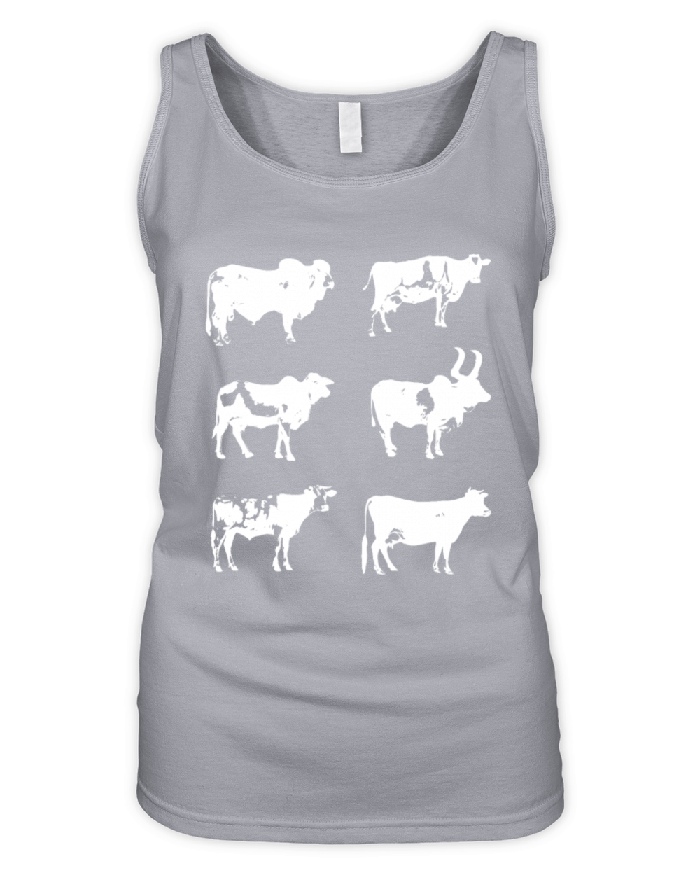 Vintage Cow Lover Men Farm Animals Retro Cows Organic Women's Tank Top