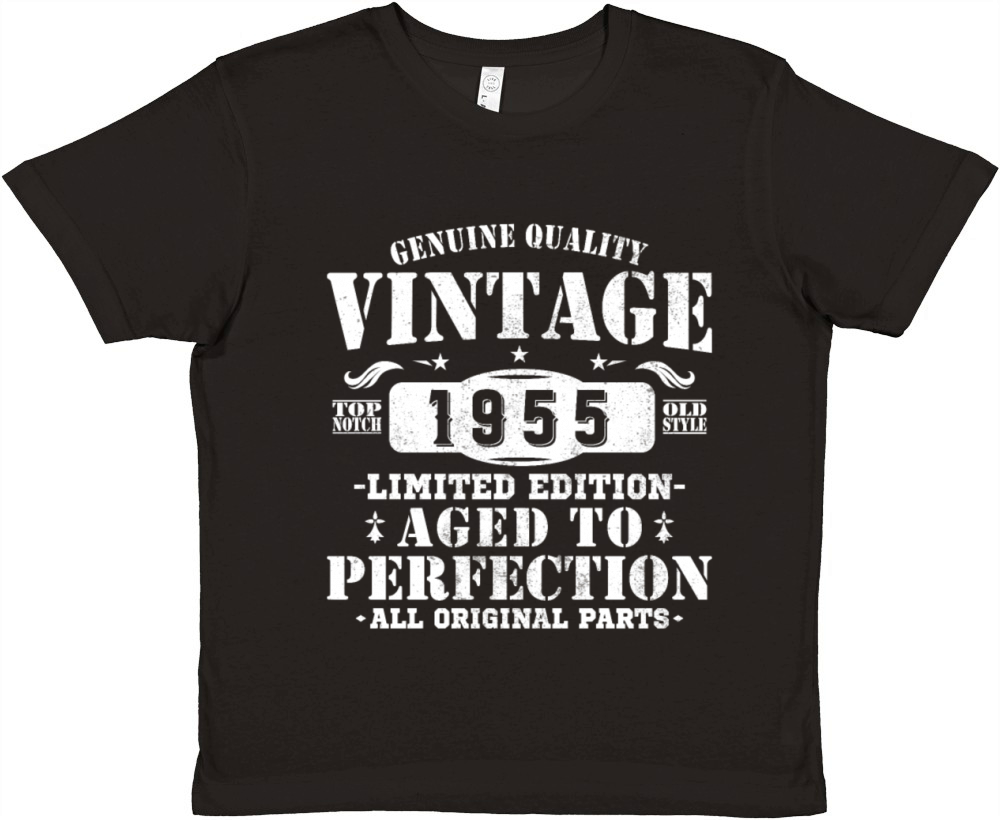 70 Years 1955 Vintage Retro Birthday Gift Premium Kids Crewneck T-shirt