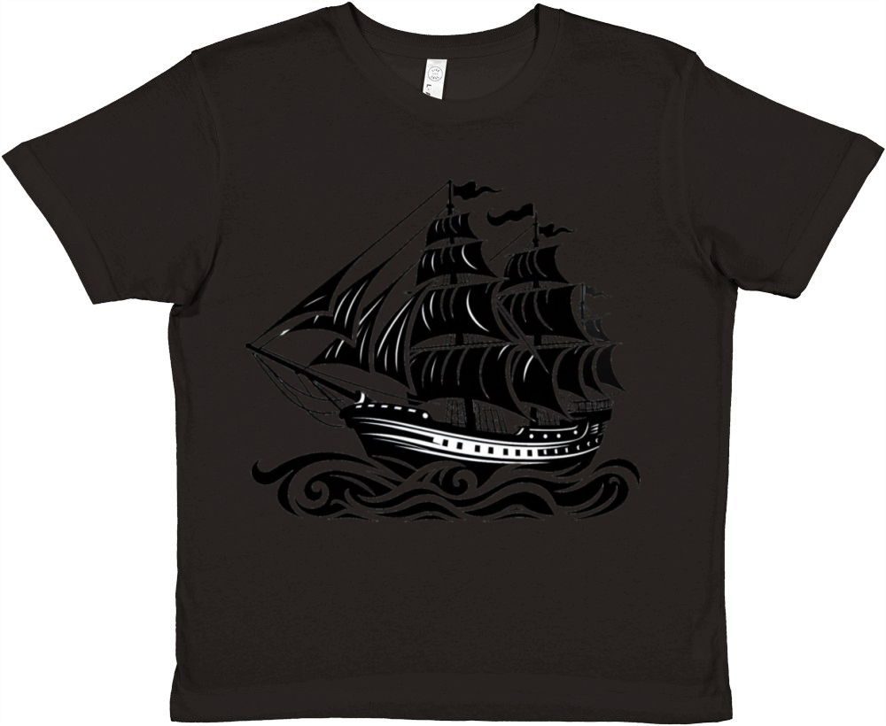 Nautical Elegance Premium Kids Crewneck T-shirt