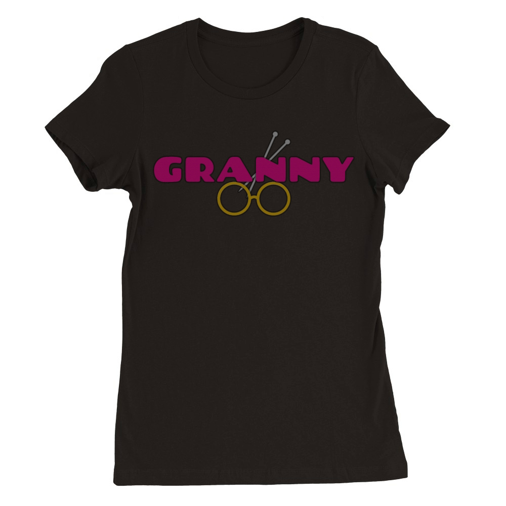 Dedicated to all grannies Premium Womens Crewneck T-shirt