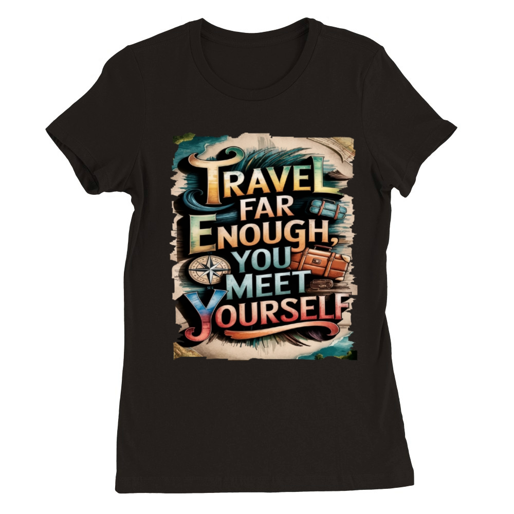 Travel Quote to get inspired N24 Premium Womens Crewneck T-shirt