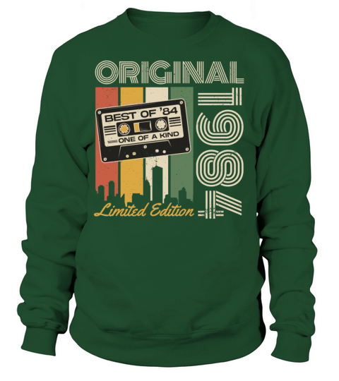 1984 Jahrgang geboren Vintage Retro Geburtstag Sweatshirt Unisex
