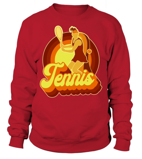 Funny Tennis Player Racket Retro Sweatshirt Unisex