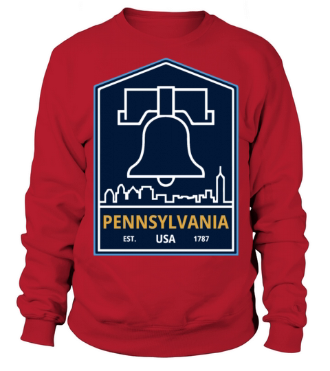 Vintage Pennsylvania Emblem with Liberty Bell Sweatshirt Unisex