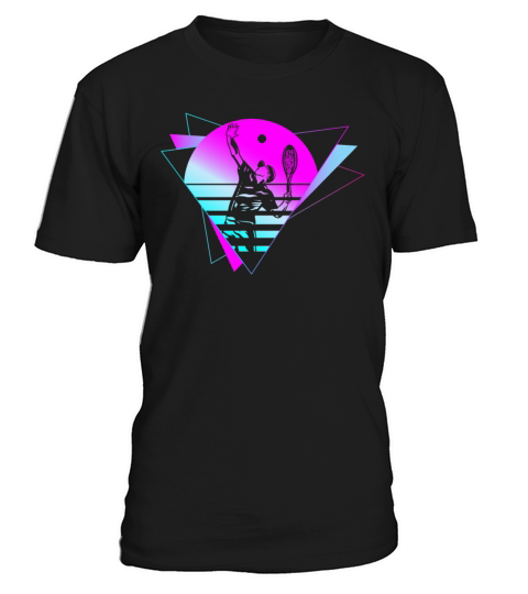 Funny Tennis Player Racket 80s 90s T-Shirt Unisex