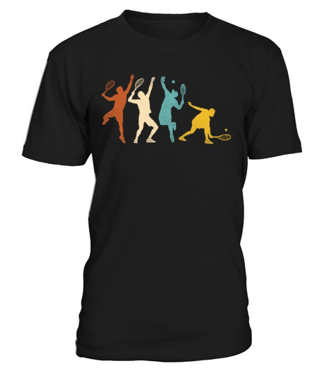 Funny Tennis Player Racket Retro T-Shirt Unisex