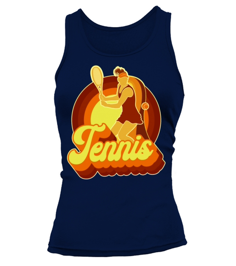 Funny Tennis Player Racket Retro Tank top Woman
