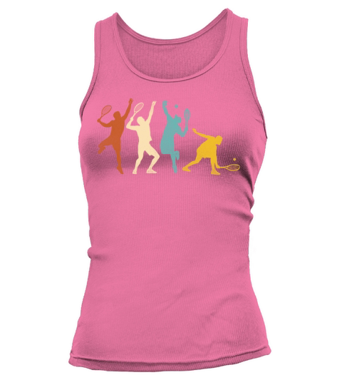 Funny Tennis Player Racket Retro Tank top Woman