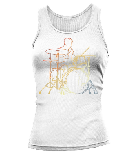 Vintage Drummer Drawing Tank top Woman