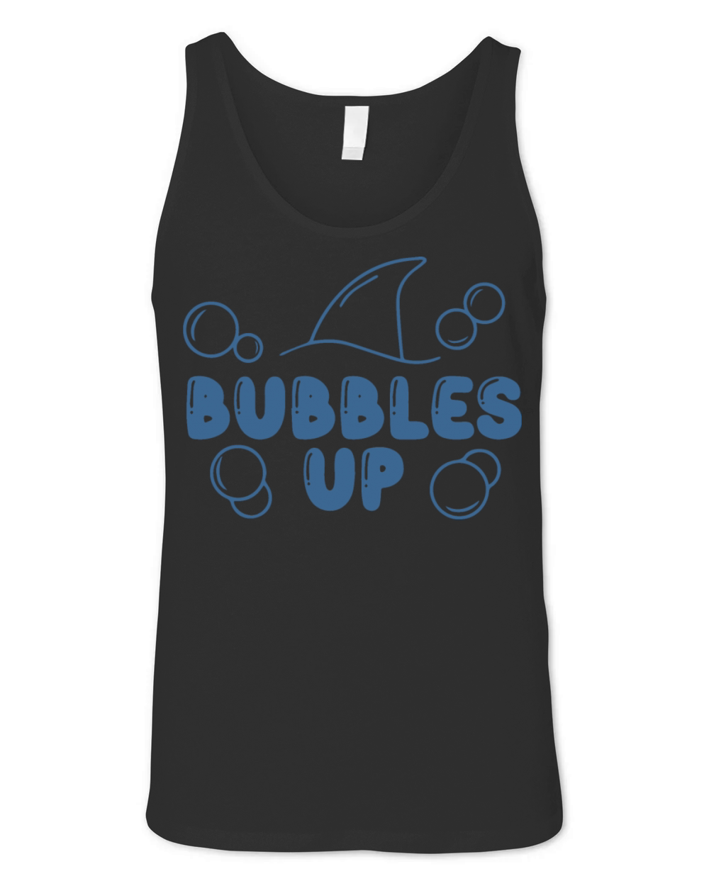 Bubbles Up Shark Lover Love Beach Bubble Up Funny Unisex Jersey Tank