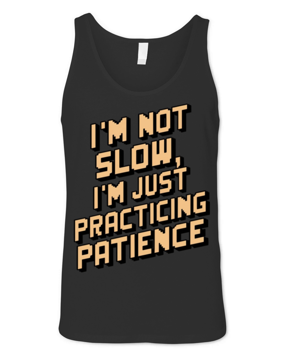 Funny quote pixel style Unisex Jersey Tank